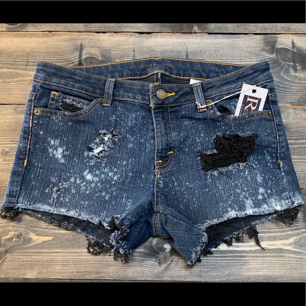 Bleach Distressed Micheal Kors Jean Shorts